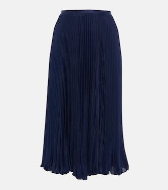 Falda midi de georgette plisada | Polo Ralph Lauren