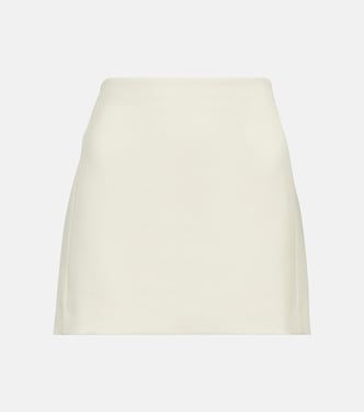 Minifalda de lana virgen | Wardrobe.NYC