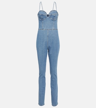 Mono en denim con bustier | Magda Butrym