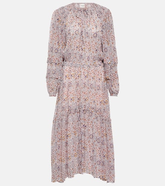 Vestido midi de crepé floral | Marant Etoile