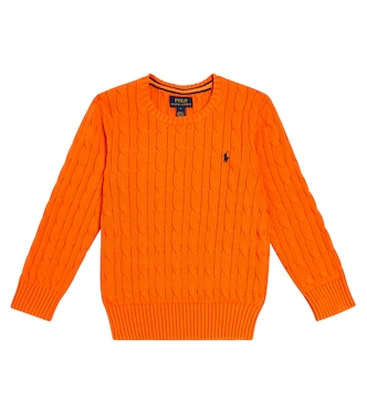 Jersey en punto trenzado de algodón | Polo Ralph Lauren Kids