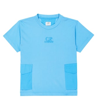 U16 logo cotton-blend jersey T-shirt | C.P. Company Kids