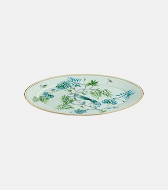 Secret Garden porcelain oval platter | Aquazzura Casa