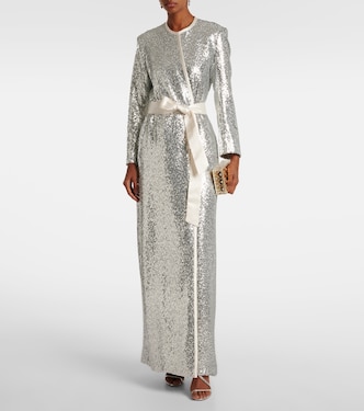 Allegra sequined wrap coat | Markarian