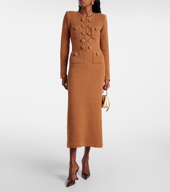 Abito midi in tweed | Self-Portrait