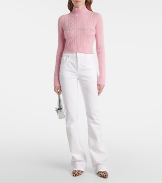 High-Rise Bootcut Jeans | Blumarine