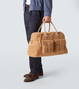 Weekender aus Veloursleder | Brunello Cucinelli
