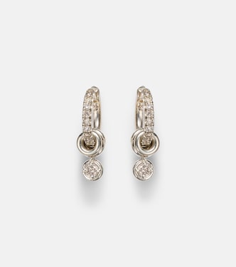 Zahra sterling silver earrings with diamonds | Spinelli Kilcollin