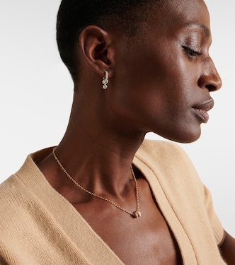 Zahra sterling silver earrings with diamonds | Spinelli Kilcollin