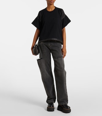 T-shirt in jersey di cotone | Sacai