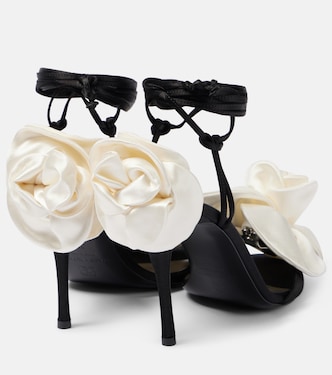 Sandales 105 en satin à fleurs | Magda Butrym