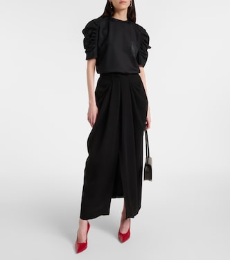 T-shirt Mantide in jersey con logo | Max Mara