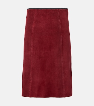 Suede midi skirt | Joseph
