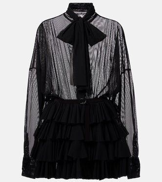 Minikleid aus Mesh | Norma Kamali