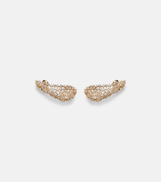 Scatter 18kt gold earrings with diamonds | Ananya
