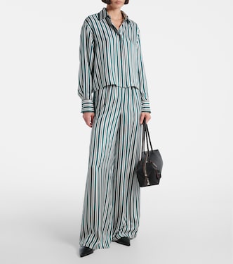 Chemise Brama rayée en soie | Max Mara