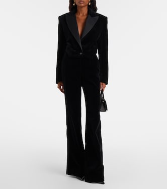 Blazer de terciopelo de algodón | Costarellos