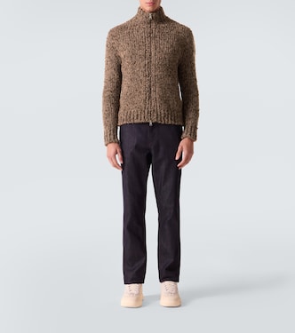 Alpaca and wool zip-up cardigan | Moncler