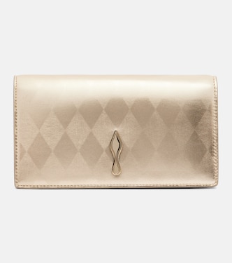 Bettina metallic leather clutch | Christian Louboutin