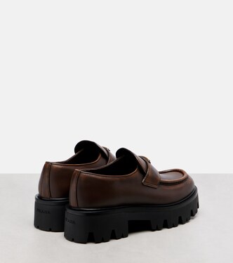 Mocassini in pelle con platform | Prada
