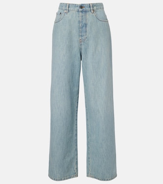 Chambray wide-leg jeans | Miu Miu