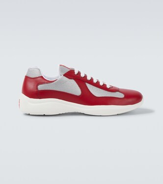 America's Cup leather-trimmed sneakers | Prada