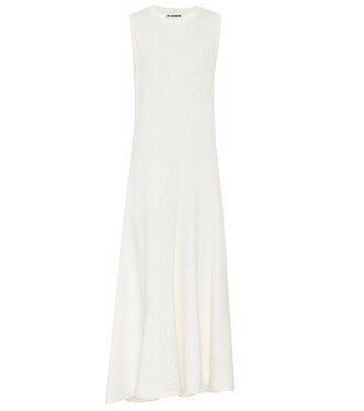 Vestido en mezcla de lino | Jil Sander
