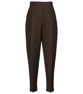 Malu linen-blend carrot pants | The Row