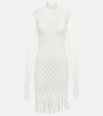 Fishnet high-neck minidress | Dion Lee