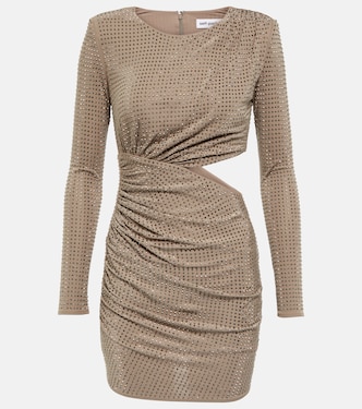 Rhinestone-embellished minidress | Self-Portrait