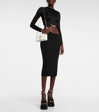 Sandali Medusa Aevitas in raso con plateau | Versace