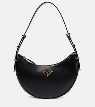 Bolso al hombro Arqué de piel | Prada