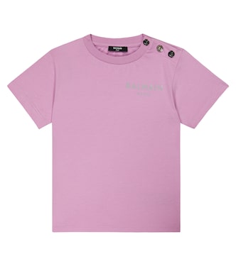 T-shirt in cotone con logo | Balmain Kids