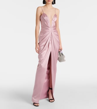 Robe aus Satin | Rasario