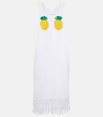 Vestido corto Pineapple Mesh de croché | Anna Kosturova