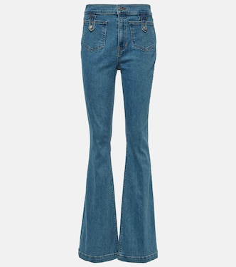 Jeans flared Beverly a vita alta | Veronica Beard