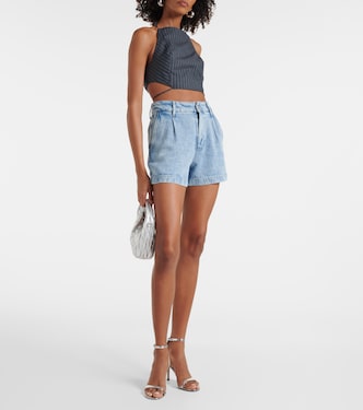 Shorts di jeans a vita alta | 7 For All Mankind