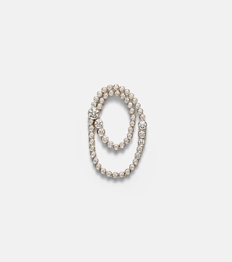 Embrassée de Diamant 18kt gold single earring with diamonds | Sophie Bille Brahe