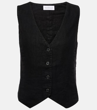 Gilet Mylie in lino | Velvet