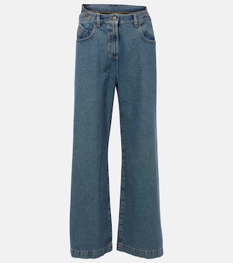 Low-rise wide-leg jeans | The Attico