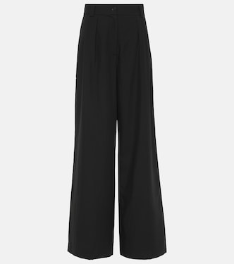 Forest wool-blend voile wide-leg pants | Joseph