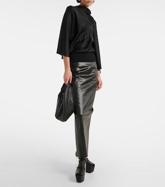 Cylinder draped jersey top | Rick Owens