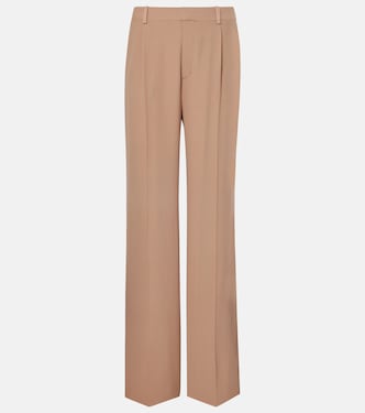 Pantaloni a gamba larga in crêpe di seta | Saint Laurent