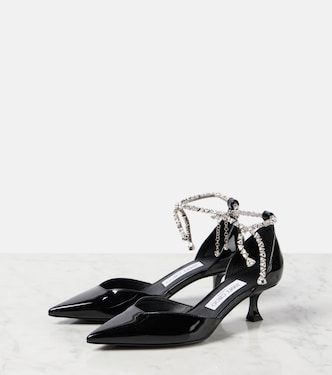 Pumps Stevie 30 in vernice con cristalli | Jimmy Choo