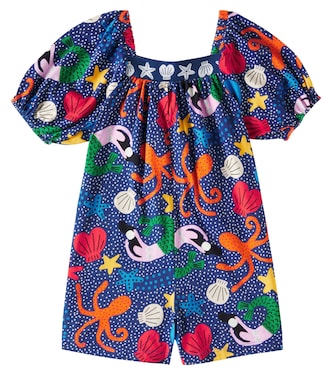 Bedruckter Playsuit aus Baumwolle | Fábula