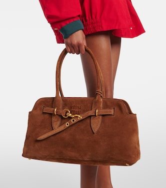 Borsa a spalla Aventure in suede | Miu Miu