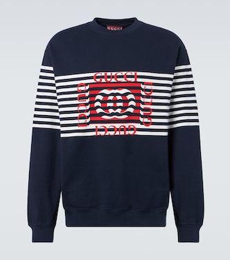 Felpa in jersey di cotone con logo | Gucci