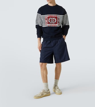 Felpa in jersey di cotone con logo | Gucci