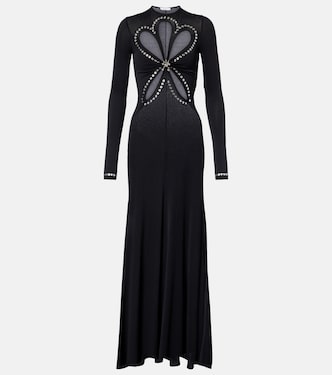 Verziertes Maxikleid aus Jersey | Rabanne