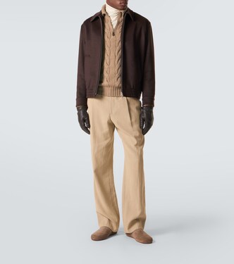 Napier cable-knit cashmere sweater | Loro Piana